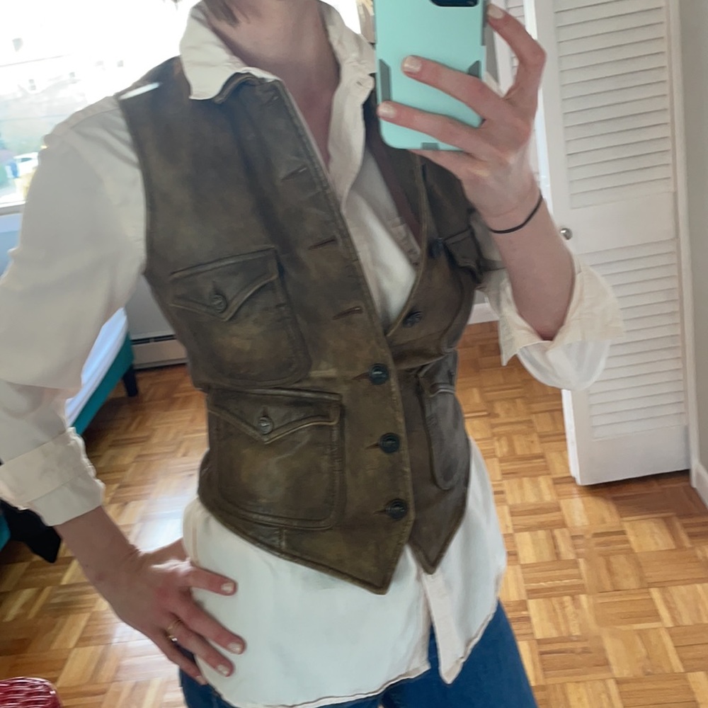 100% Leather vest